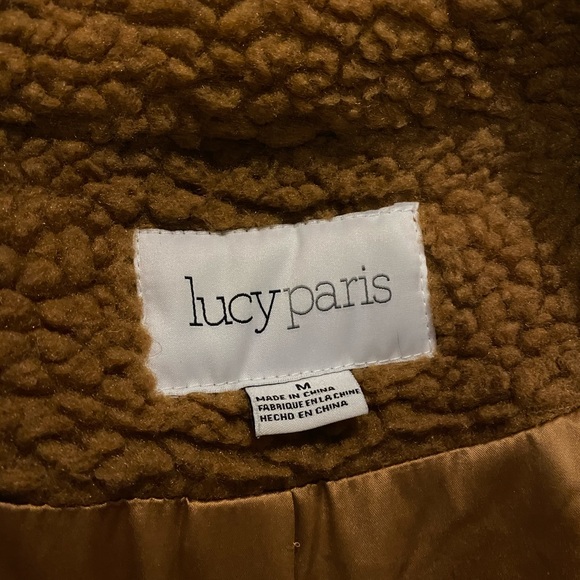 Camel teddy coat - Picture 5 of 5